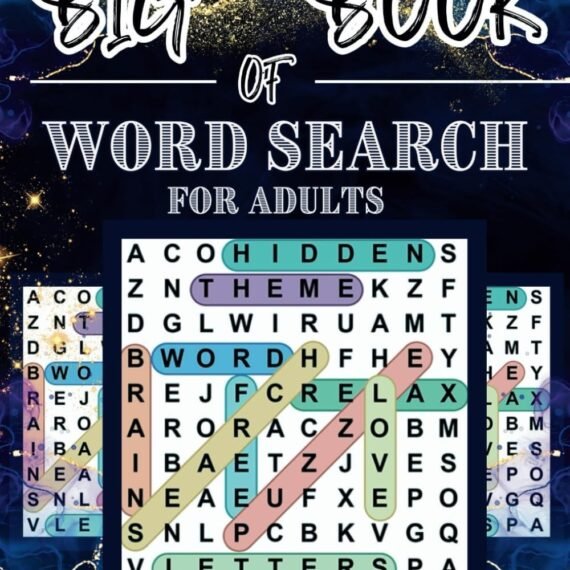 4000 Giant Book of Word Search For Adults (200 Themed Puzzles): Wordsearches...