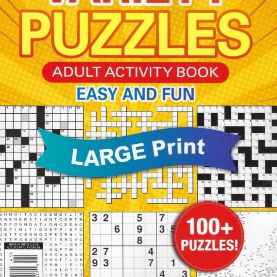 Variety Puzzles Adult Activity Book  2023