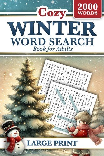 Word Search Large Print Winter Theme For Adults & Seniors 2000-words ⭐️⭐️⭐️⭐⭐