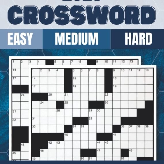 2023 Crossword Puzzle Books for Adults: Large Print Crossword Puzzles for Senior