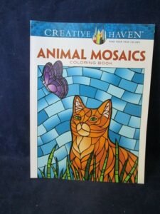 Animal Mosiacs Adult Coloring Books 31 Illustrations New Uncolored Ships Free