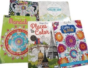 5 New Adult Coloring Books Various