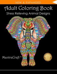 Adult Coloring Book: Stress Relieving Animal Designs