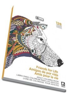 FRIENDS FOR LIFE, MANDALAS, ADULT COLORING BOOK 128 designs