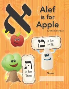 Hebrew Alphabet Coloring Book Learn the Alef Bet with English Words