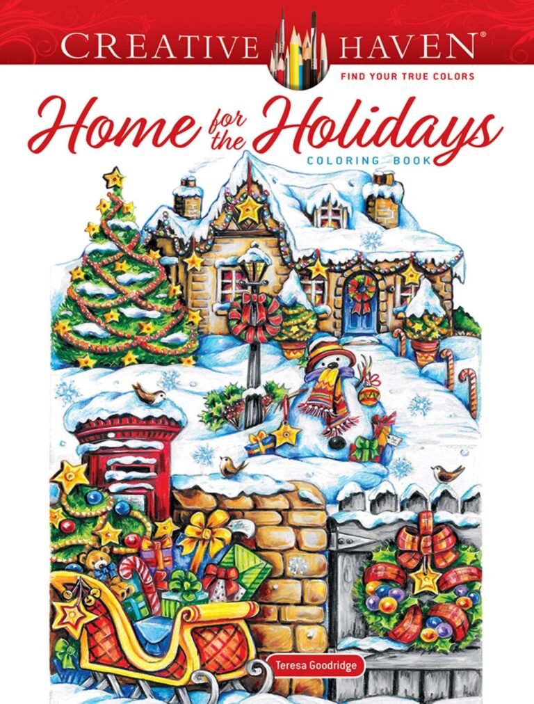 Creative Haven Home for the Holidays Coloring Book (Adult Coloring Books: Ch…