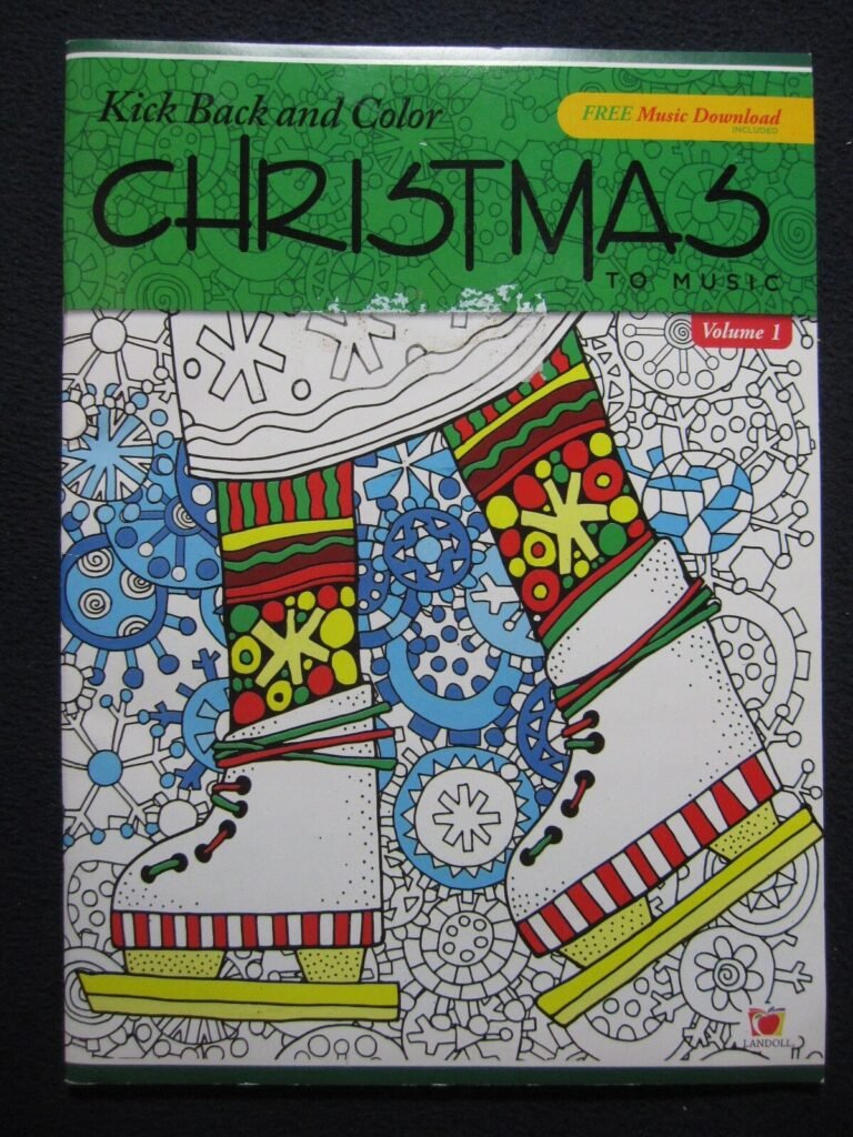 Christmas Adult Coloring Book Kick Back and Color to Music Volume 1