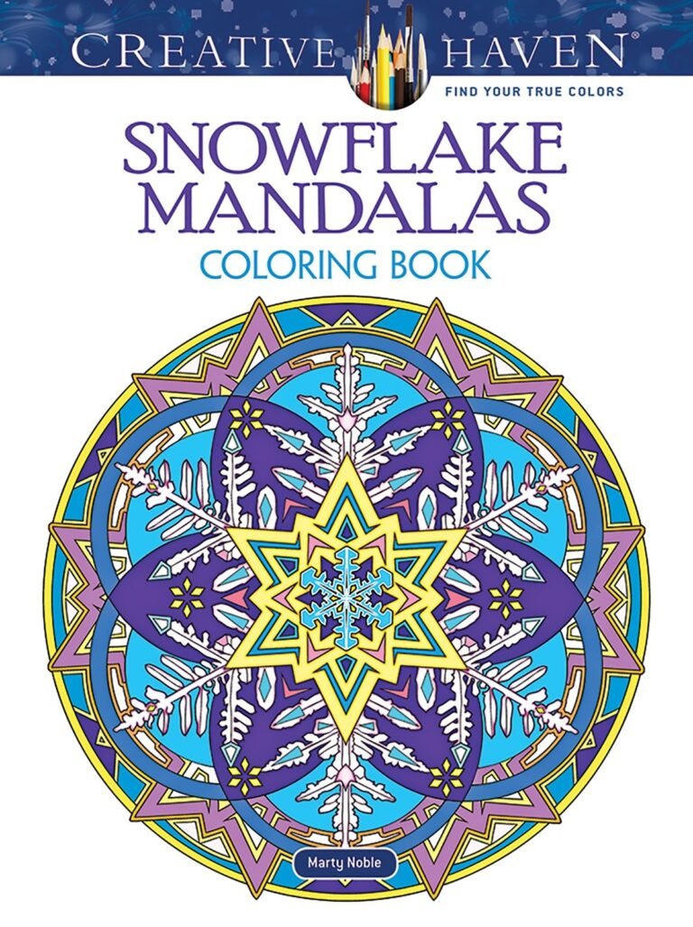 Creative Haven Snowflake Mandalas Coloring Book (Adult Coloring Books: Manda…