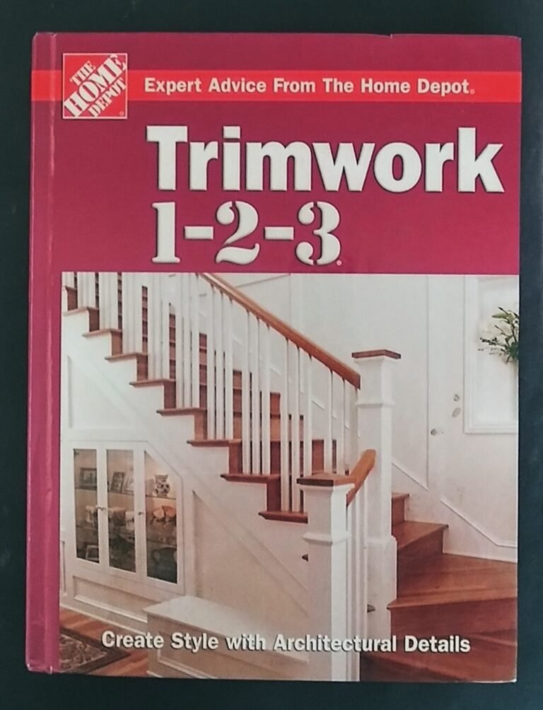 TRIMWORK 1-2-3 by John P. Holms, The Home Depot Senior Editor. 2005 First Ed. HC