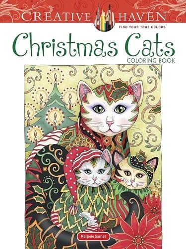 Creative Haven Christmas Cats Coloring Book (Adult Coloring Books: Christmas…
