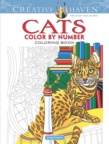 Creative Haven Cats Color by Number Coloring Book (Adult Coloring Books: Pet…