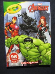 Crayola Marvel Avengers Coloring Book with Stickers – Includes Shipping!