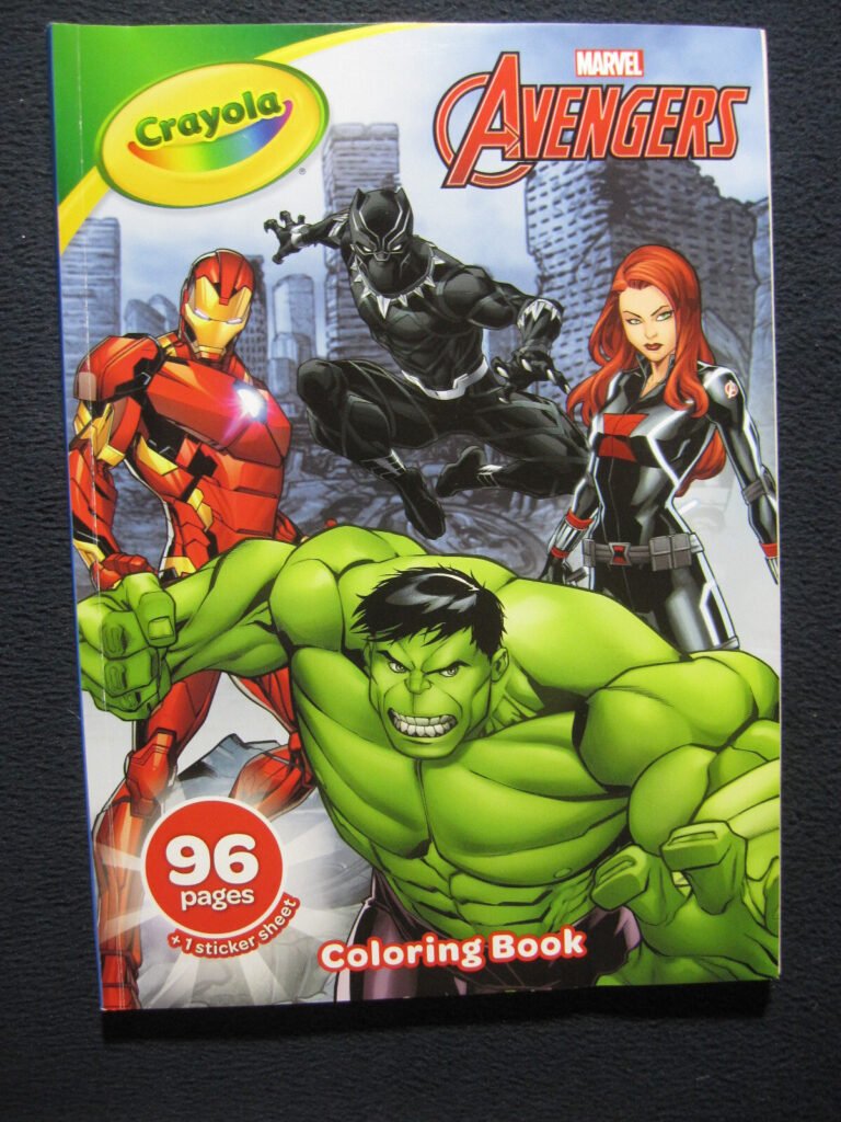 Crayola Marvel Avengers Coloring Book with Stickers – Includes Shipping!