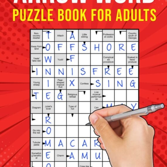 Arrow Words Puzzle Book for Adults by Puzzle King