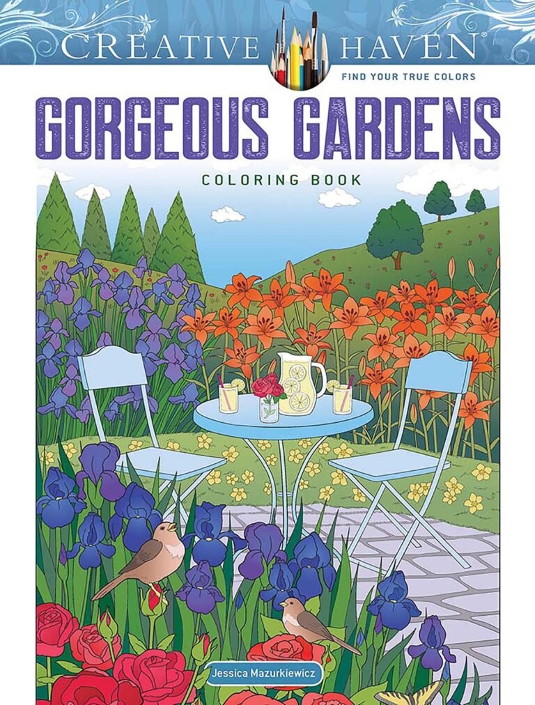 Creative Haven Gorgeous Gardens Coloring Book (Adult Coloring Books: Flowers…