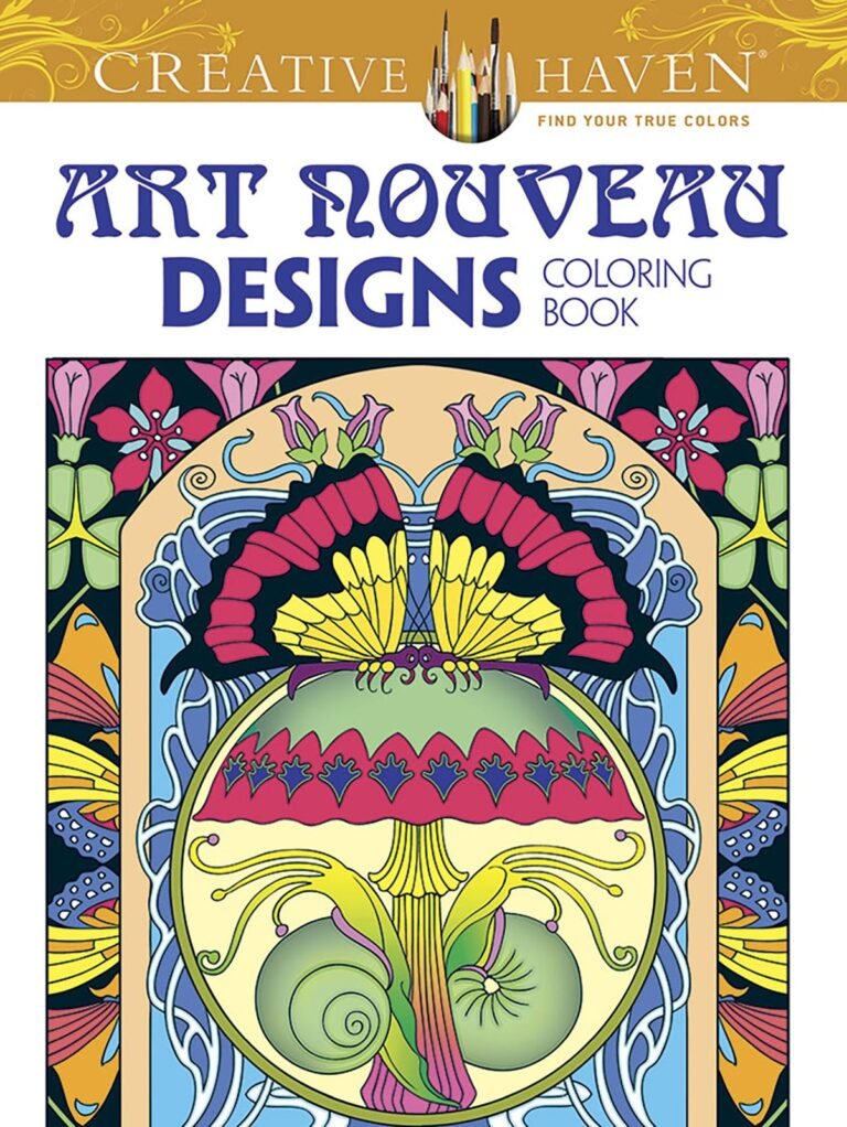Creative Haven Art Nouveau Designs Collection Coloring Book (Adult Coloring …