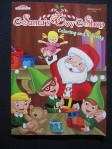 Santa’s Toy Shop Coloring and Activity Book