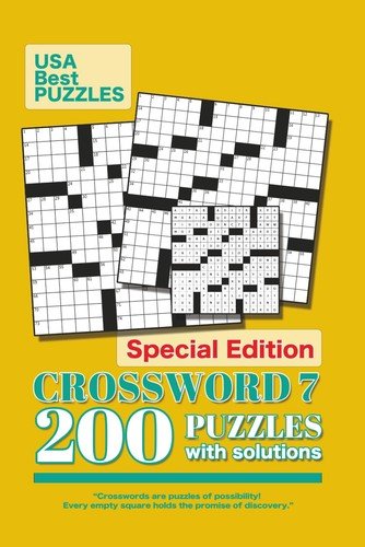 USA Best Crosswords 7: 200 Puzzles Easy to Hard for Adults with by Puzzles