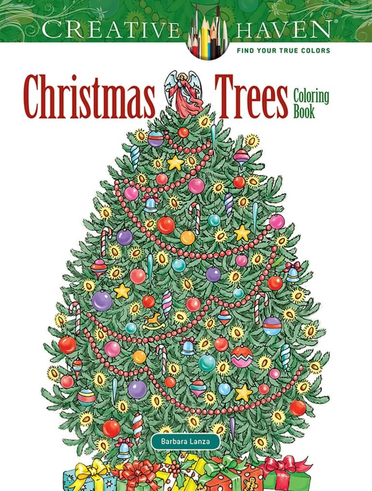 Creative Haven Christmas Trees Coloring Book (Adult Coloring Books: Christma…