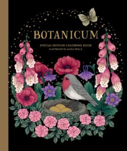 Botanicum Coloring Book: Hardcover adult coloring book featuring thick, high…