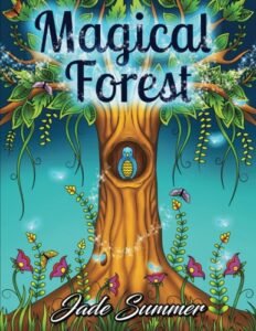 Magical Forest: An Adult Coloring Book with Enchanted Forest Animals, Cute F…