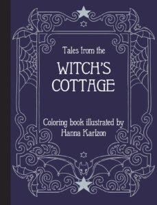 Tales from the Witch’s Cottage: Hardcover adult coloring book featuring thick, h