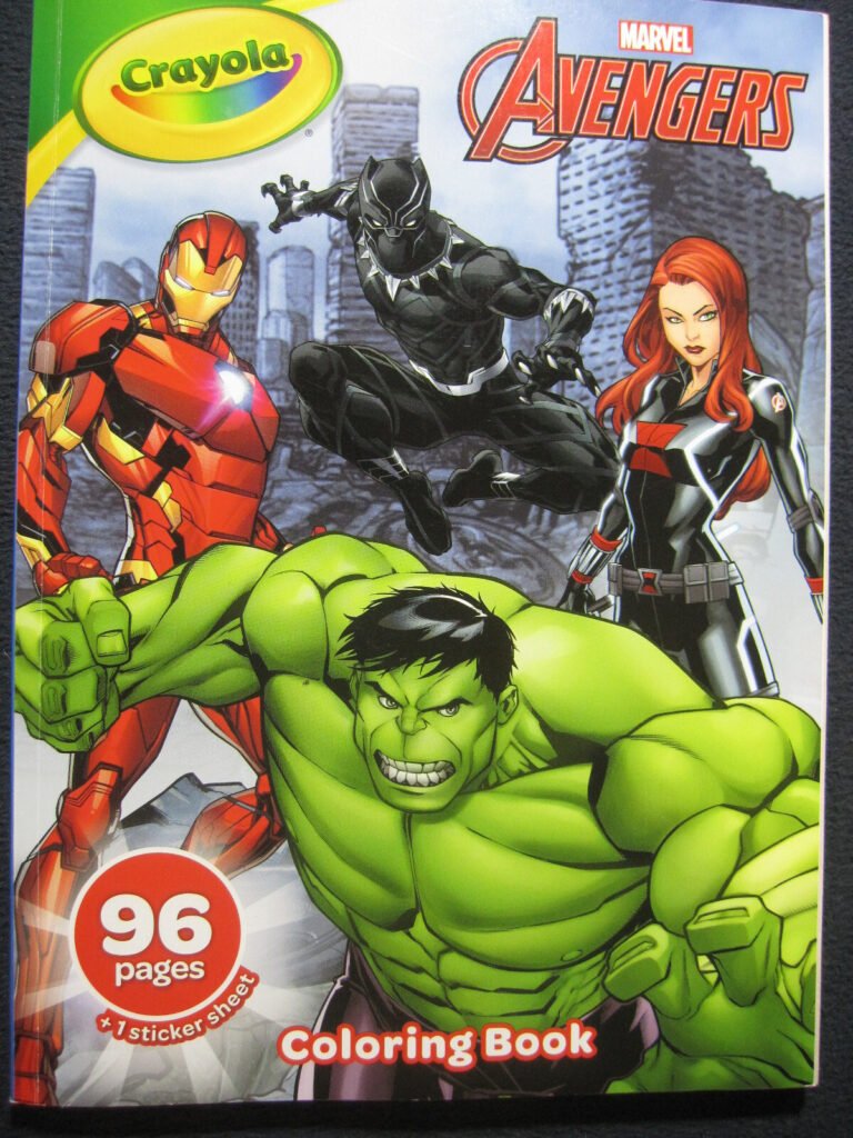 Crayola Avengers Coloring Book with Stickers 96 Pages
