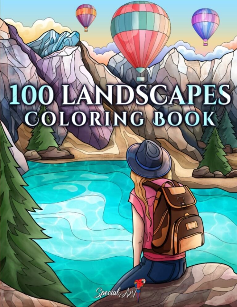 100 Landscapes: An Adult Coloring Book with Beautiful Tropical Beaches, Beau…