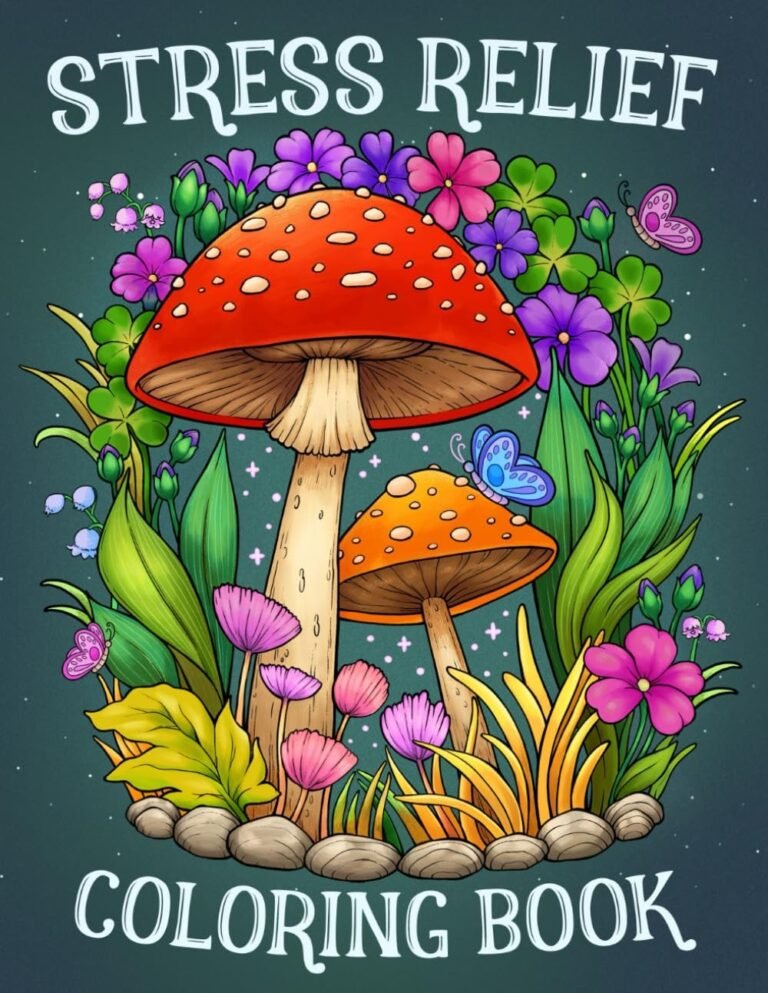 Stress Relief: Adult Coloring Book with Animals, Landscape, Flowers, Pattern…