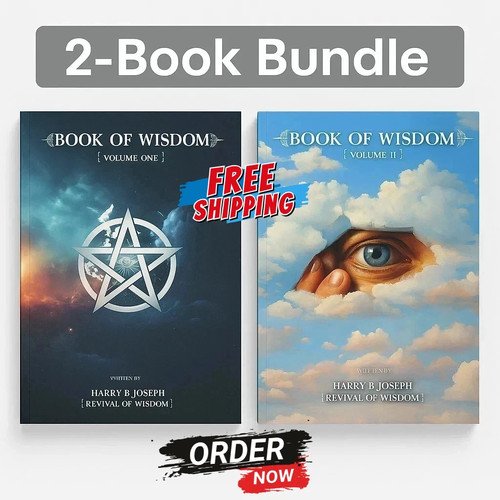 Book of Wisdom Volumes 1 & 2 by Harry B. Joseph 2-Book Spiritual Set USA Stock