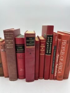 Vintage Yellow Books Stack Lot of 5 Decorative Set Instant Library Staging Shelf