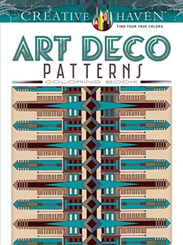 Creative Haven Art Deco Patterns Coloring Book (Adult Coloring Books: Art & …