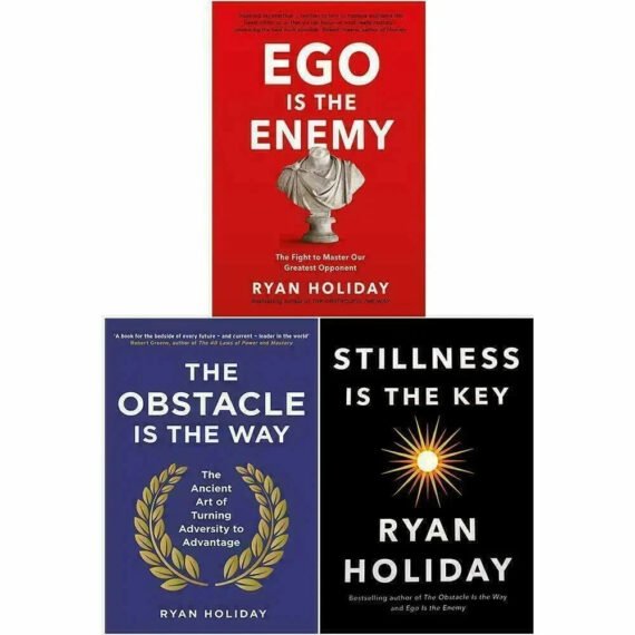 3 Books Set- Ego is Enemy, Obstacle, Stillness Is the Key by Ryan Holiday PB !!!