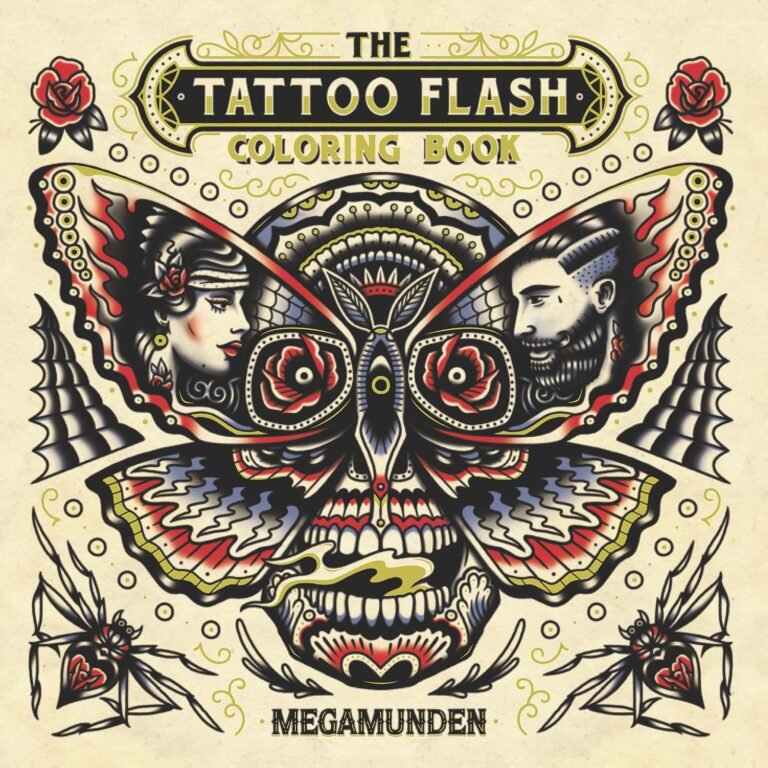 The Tattoo Flash Coloring Book: For Adults (mindfulness coloring, tattoo, ac…