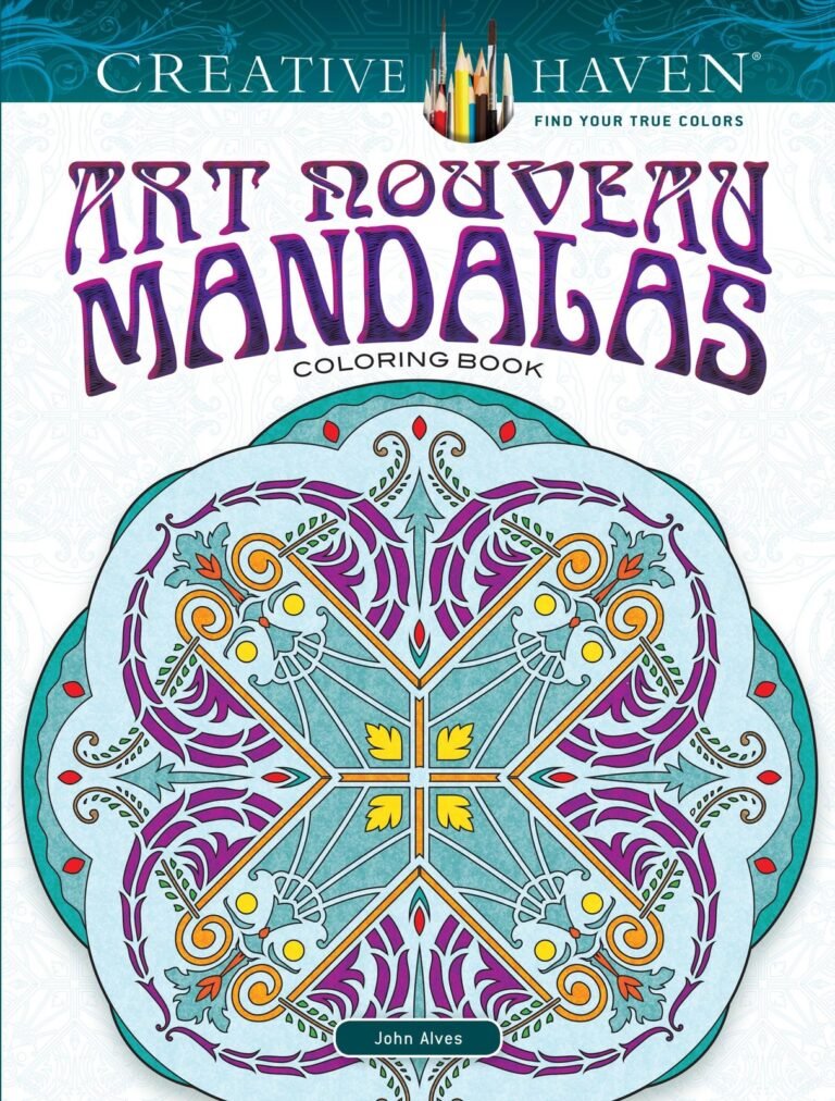 Creative Haven Art Nouveau Mandalas Coloring Book: Relax & Find Your True Co…