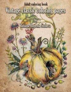 Vintage Classic Coloring Pages: Adult Coloring Book (Relaxing coloring pages…