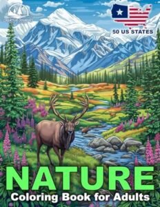 Nature Coloring Book for Adults: Relaxing Landscapes and Beautiful Scenes wi…