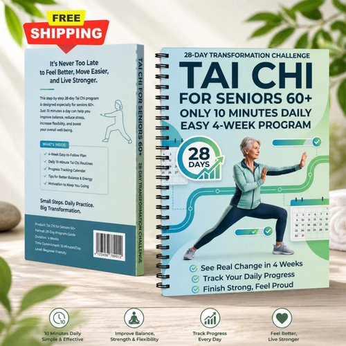 Tai Chi for Seniors: 28-Day Plan for Balance, Strength & Fall Prevention Book