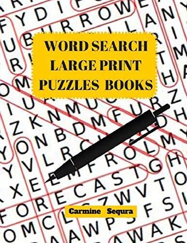 Word Search Large Print Puzzles Books: Word Search 50 Puzzles Large Print New-,