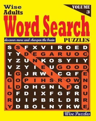 Wise Adults Word Search Puzzles, Vol. 3: Volume 3, Puzzles 9781536896923 New-,