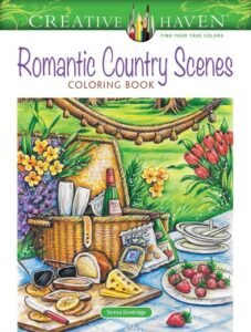 Adult Coloring Romantic Country Scenes Coloring Book (Adult Coloring Books: …
