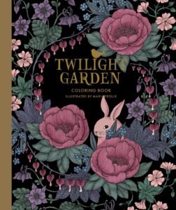 Twilight Garden Coloring Book: Hardcover adult coloring book featuring thick…