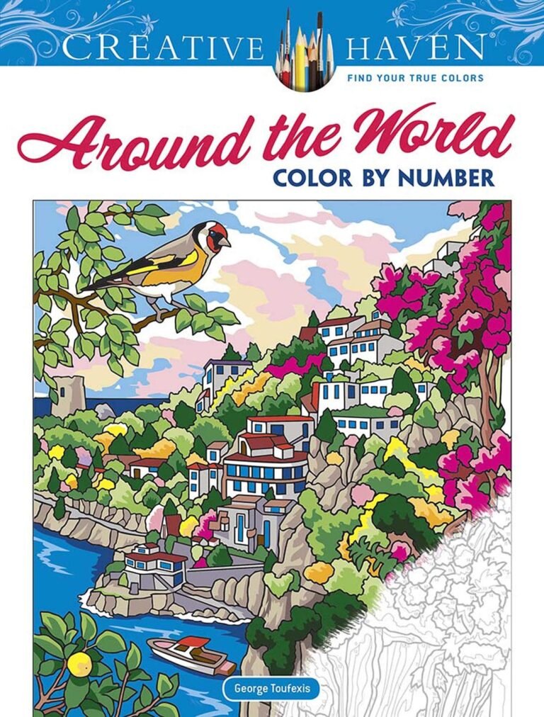 Creative Haven Around the World Color by Number (Adult Coloring Books: World…
