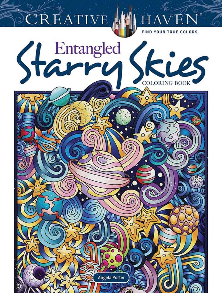 Creative Haven Entangled Starry Skies Coloring Book (Adult Coloring Books: N…