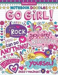 Notebook Doodles Go Girl!: Coloring & Activity Book (Design Originals) 30 Inspi